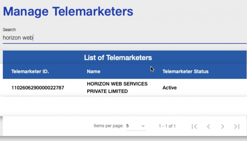DLT principal entity and telemarketer chain for bulk SMS