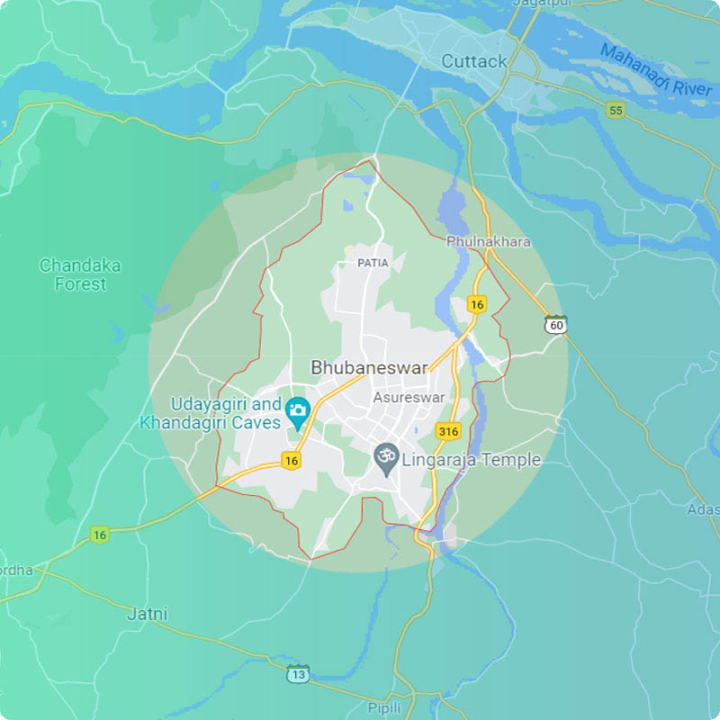 Bulk SMS coverage across Bhubaneswar - Infocity, Info Valley, KIIT and the temple precinct
